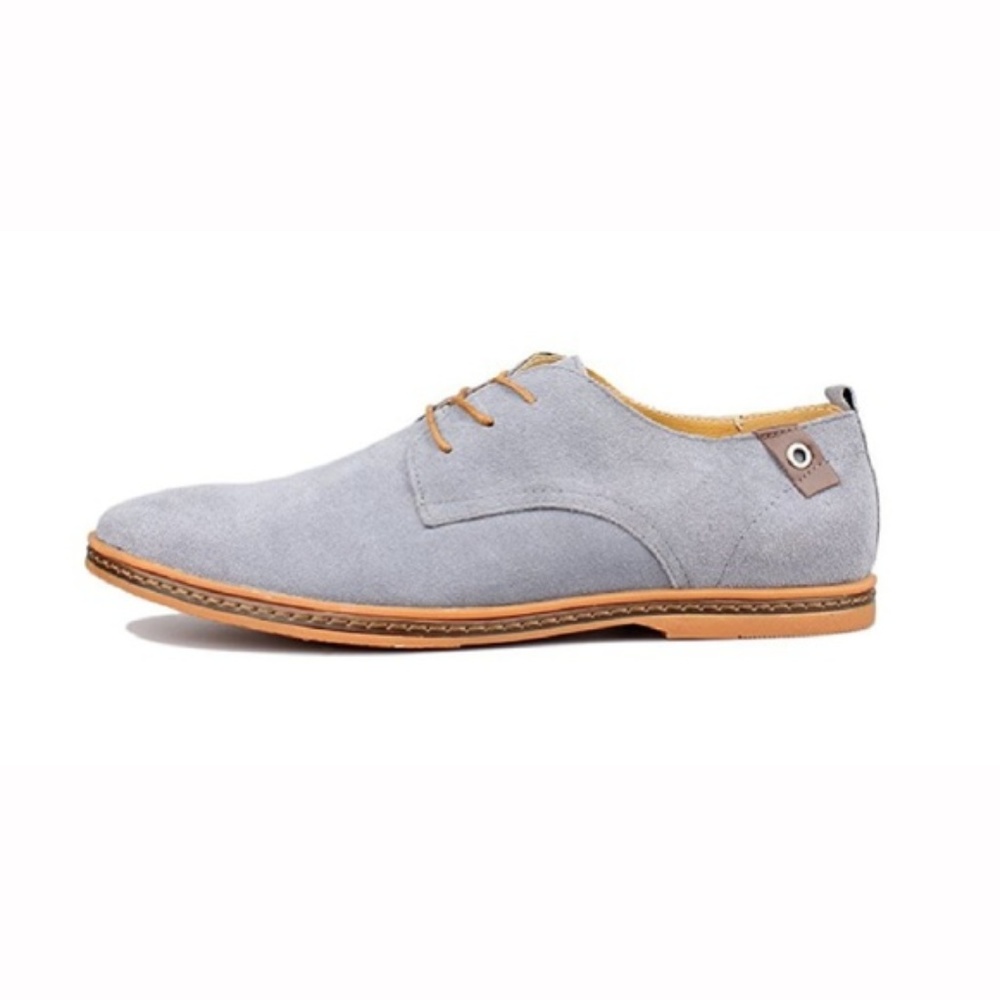 Mens "Edison" Classy Flat Oxford Lace Up Shoes - Picture 3 of 5